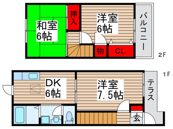 ベル２１六高台参番館の物件間取画像